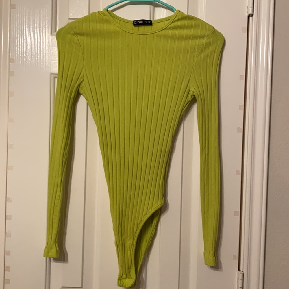 SHEIN one piece body suit green
